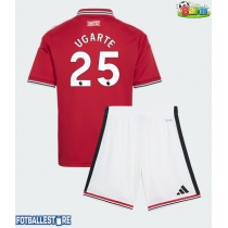 Manchester United Manuel Ugarte #25 Hjemmedraktsett Barn 2026-27 Kortermet (+ Korte bukser)